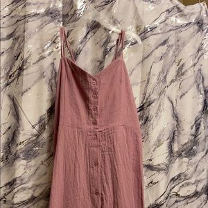 Lavender back tie midi dress